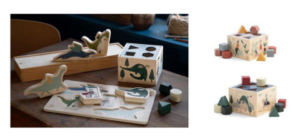 Dřevěná vkládačka Sebra