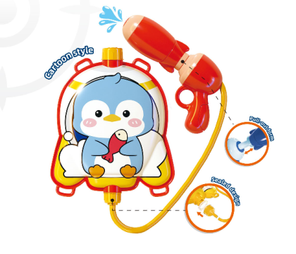 Vodní puška s nádržkou na záda tučňák