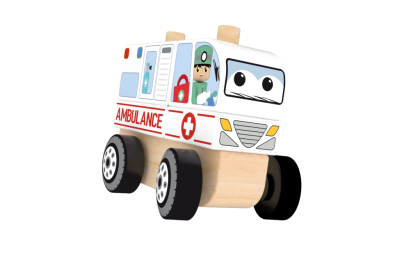 Skládací dřevěné auto ambulance J'adore