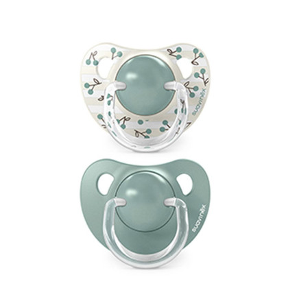 Dudlík anatomický silikon Birdies 18 m+ 2 ks Suavinex 