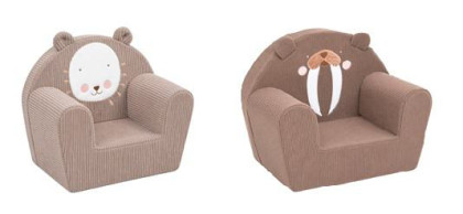 Dětské křeslo Manšestrové New Baby Mrož