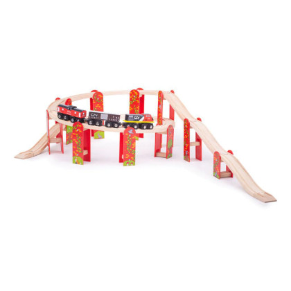 Víceúrovňový set kolejí Bigjigs Rail