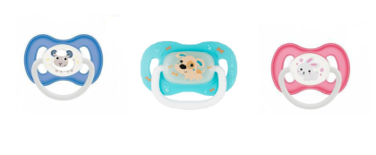 Dudlík silikonový symetrický 6-18 m Canpol babies Bunny & Company