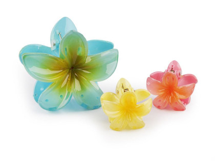 Skřipec do vlasů květ sada 2+1 ks