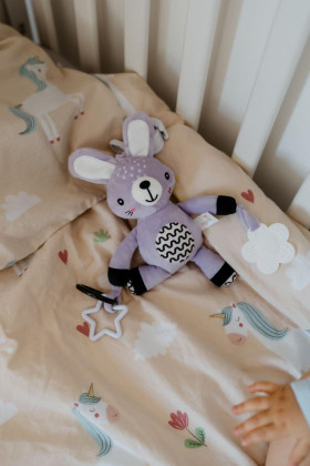 Chrastítko plyš 30 cm závěs na postýlku/kočárek 0 m+ babyted