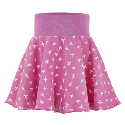 Sukně kolová tm. starorůžová vlaštovky Little Angel