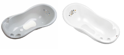 Vanička Zebra 100 cm se špuntem a protiskluzovou podložkou Maltex