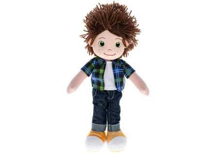 Panáček Matýsek měkké tělo 37 cm na baterie česky mluvící