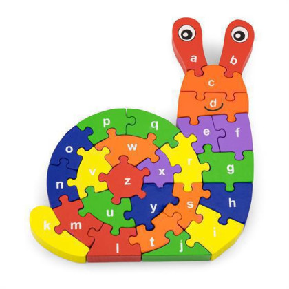 3D Puzzle Viga - Šnek s písmenky