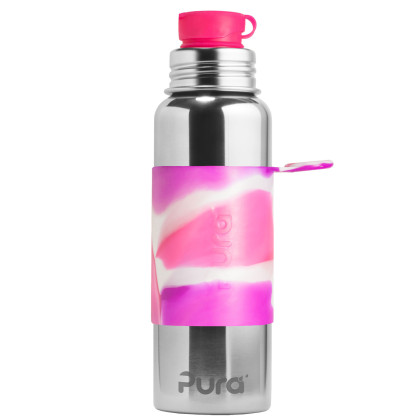 Nerezová láhev se sportovním uzávěrem, Pura 850 ml
