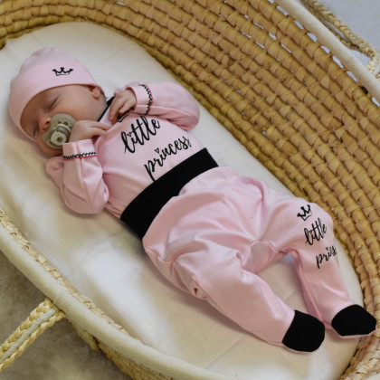 5-ti dílná soupravička do porodnice Little Princess - růžová Baby Nellys