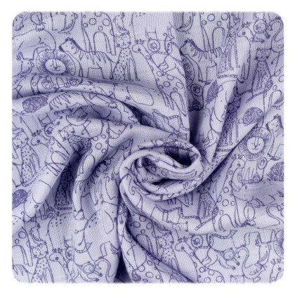 Bambusové pleny XKKO BMB 70x70 - Safari MIX 3 ks