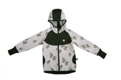 Dětská Soft bunda Grey Blooms Emitex 