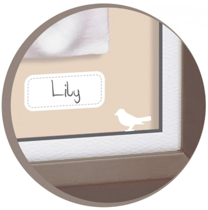 Dřevěný rámeček pro otisk My Baby Touch Double Brown Baby Art