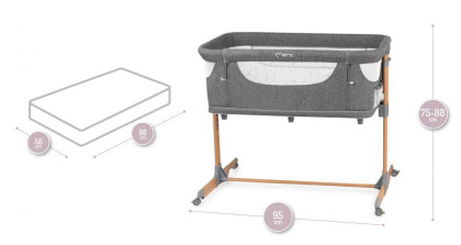 Postýlka Smart bed 4v1 MoMi