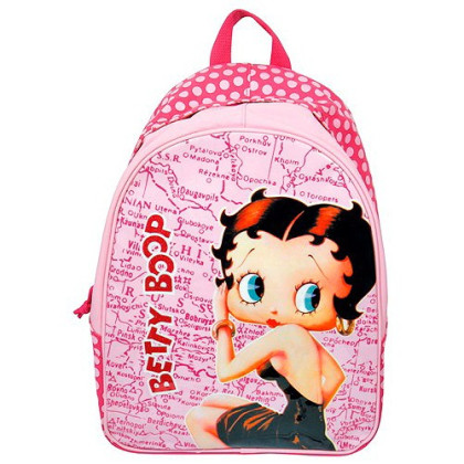 Batoh Betty Boop - růžový s puntíky