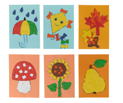 Kreativní sada První nalepovací podzimní obrázky Haba 