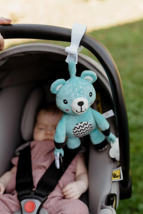 Chrastítko plyš 30 cm závěs na postýlku/kočárek 0 m+ babyted