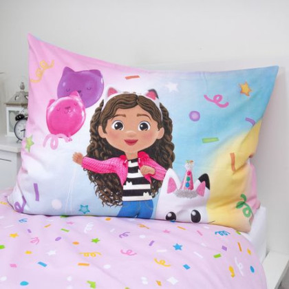 Povlečení Gabby´s Dollhouse Rainbow 140 x 200, 70 x 90 cm Jerry Fabrics