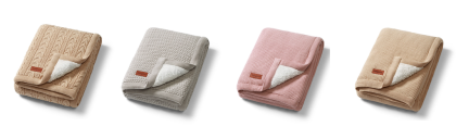 Zateplená bavlněná pletená deka Babyono