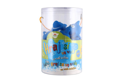 Žralok svítící ve vodě plast 6 cm na baterie