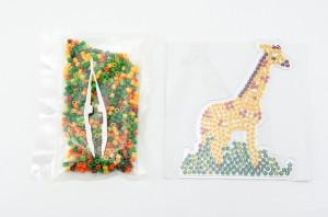 Zažehlovací korálky žirafa plast 650ks v sáčku