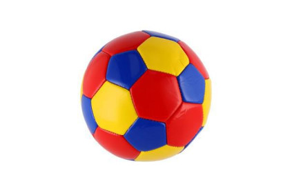 Míč fotbalový malý junior nafouknutý šitý kuže 15 cm