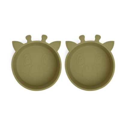 Alex Silikonová miska 2 ks Giraf Nuuroo