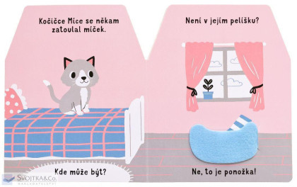Kde je pan Kačer? Plstěná okénka a zrcátko!