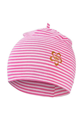 Čepice tenká lesk Outlast® Little Angel Růžová tenké proužky