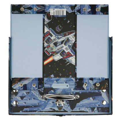 Skládací školní kufřík Pixel Space s kováním Baagl