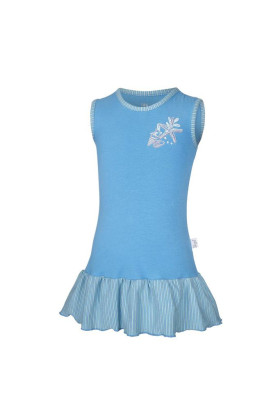 Šaty tenké Outlast® Modrá/Pruh modrožlutý