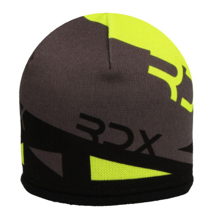 Zimní čepice s trojúhelníky fleece žluto-černá RDX