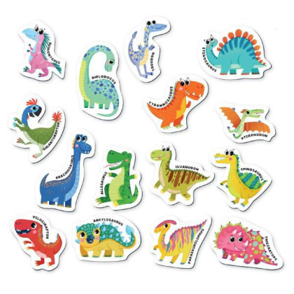 Magnetická hra Dinosauři 15 ks