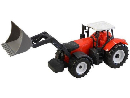 Traktor s nástrojem na setrvačník