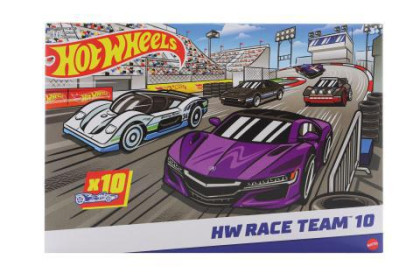 Hot Wheels 10 ks sportovní angličák HMK47