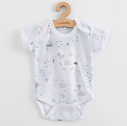 Kojenecké body s krátkým rukávem ocean New Baby For Babies