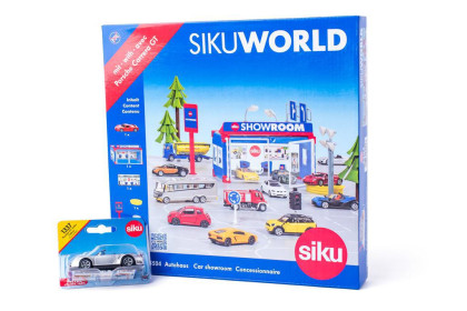 Autosalón + dárek Siku World