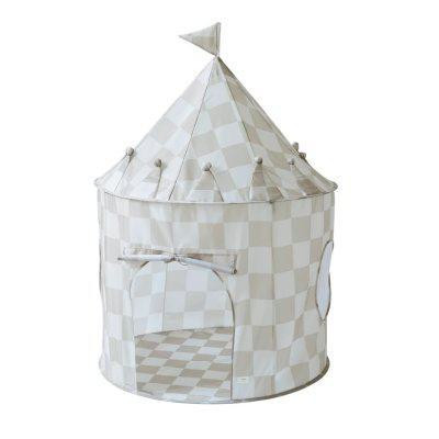 Dětský Stan Recycled Checkerboard/Beige 3 Sprouts