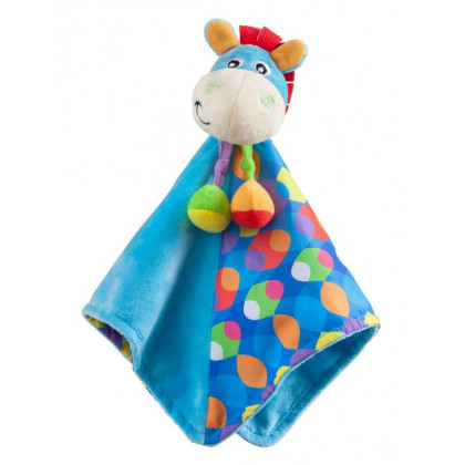 Playgro - Mazlící dečka oslík modrý
