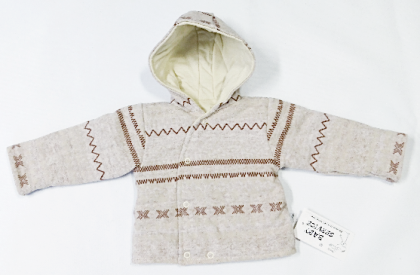 Zimní termokabátek norský vzor béžová Baby Service