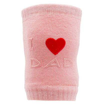 Dětské nákoleníky New Baby s ABS I Love Mum and Dad