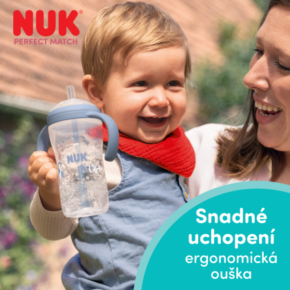 Lahvička na učení s brčkem Perfect Match 260 ml Nuk