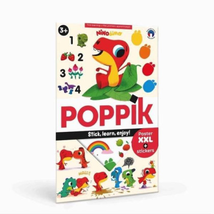 Vzdělávací samolepkový plakát - Malí dinosauři Poppik