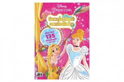 Samolepková omalovánková knížka Princezny Disney