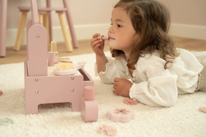 Toaletní stoleček dřevěný Pink Little Dutch