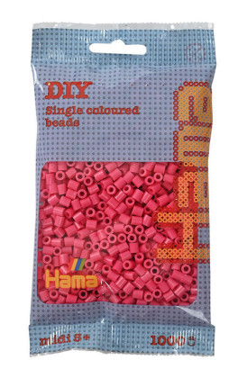 Fuchsiově růžové korálky 1 000 ks Midi