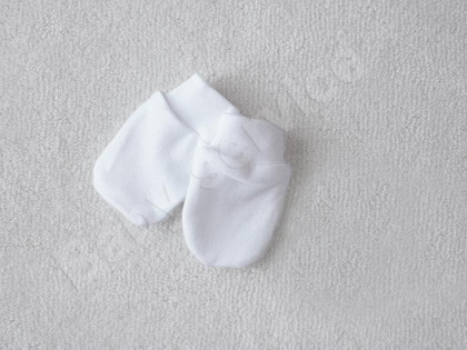 Rukavičky kojenecké úplet Baby Service Bílá