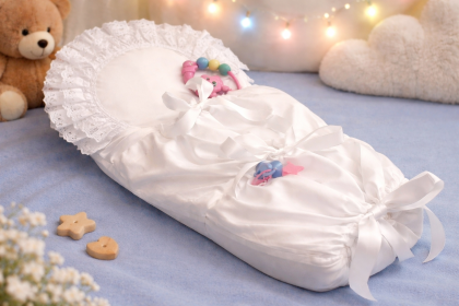 Zavinovačka zdobná JETEX vyšívaná se 2 krajkami