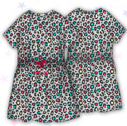 Šaty dívčí, Minoti, 10KDRESS 1, šedá